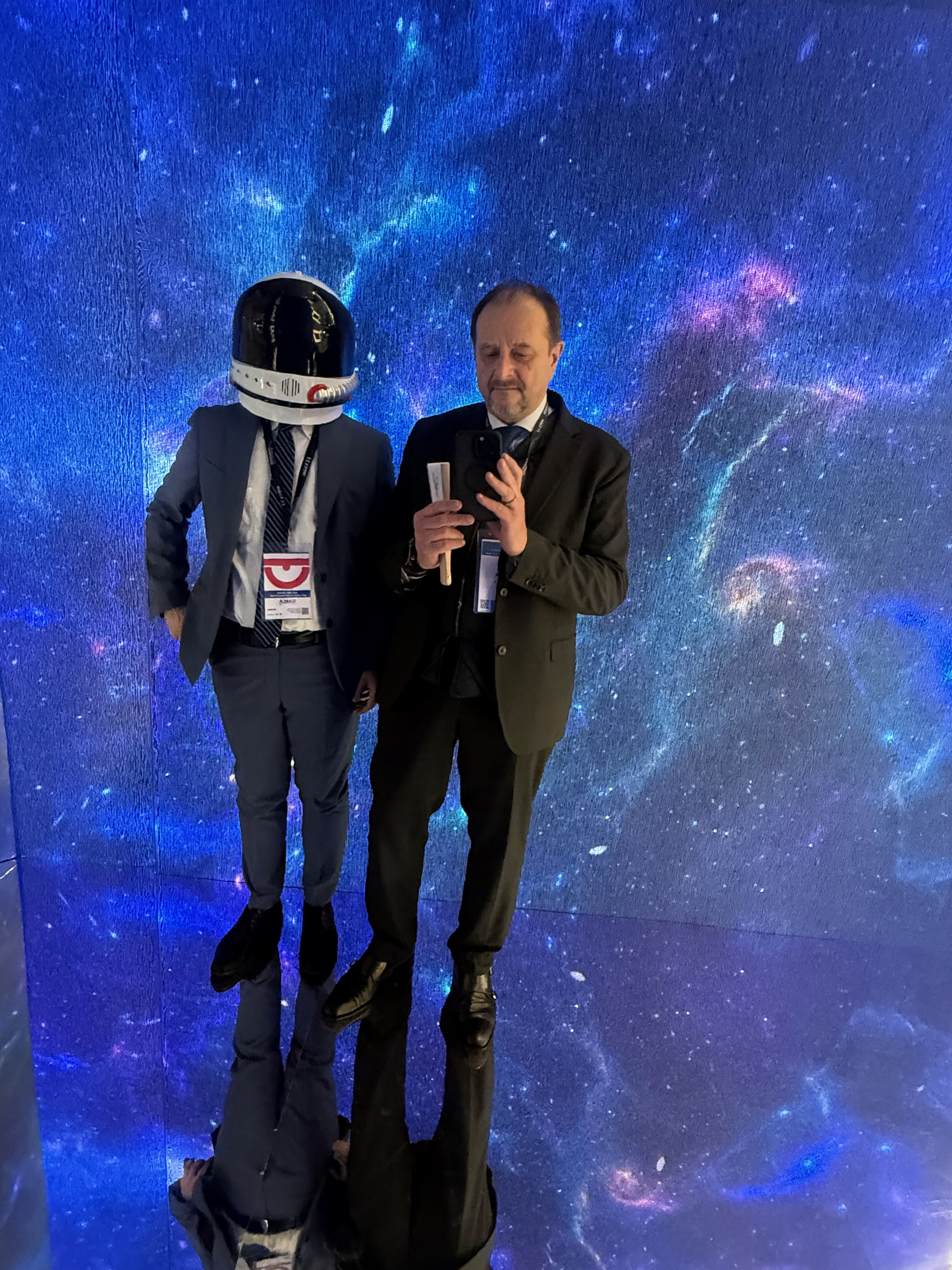 Luca Celora at an innovation technology event